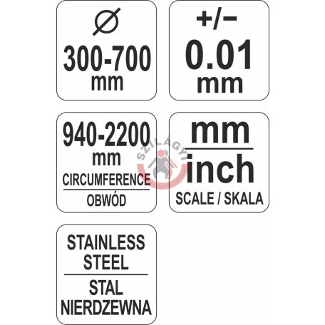 Mérőszalag 940-2200/0,1 mm