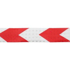Fényvisszaverő szalag piros-fehér 49mm x 45,7m