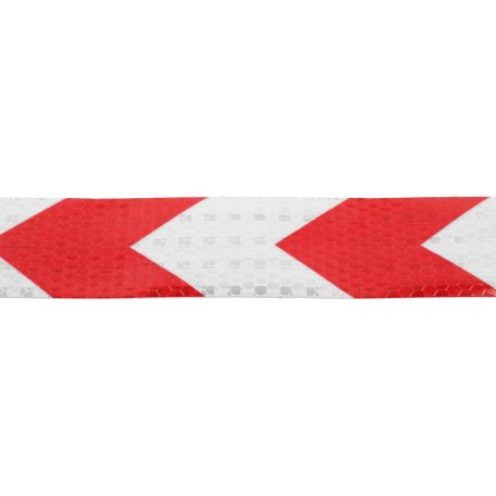 Fényvisszaverő szalag piros-fehér 49mm x 45,7m