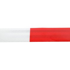 Fényvisszaverő szalag piros-fehér 49mm x 45,7m