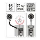 Kompreszióméró óra diesel motorokhoz Max 70Bar