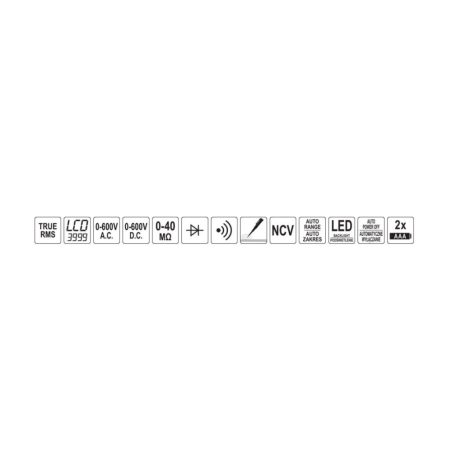 SMART digitális multiméter LCD 4000