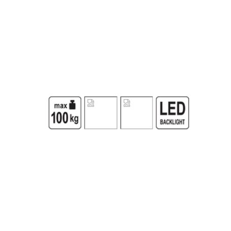 Elektronikus platform mérleg 100KG/20G