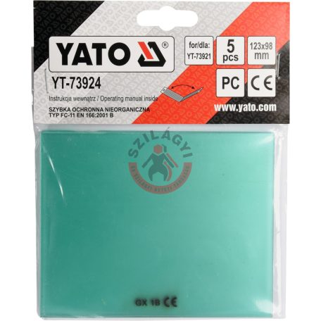 Külső védőplexi YT-73921-hez (5db/cs)