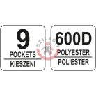 Szerszámostáska 30,4x19x22,5cm