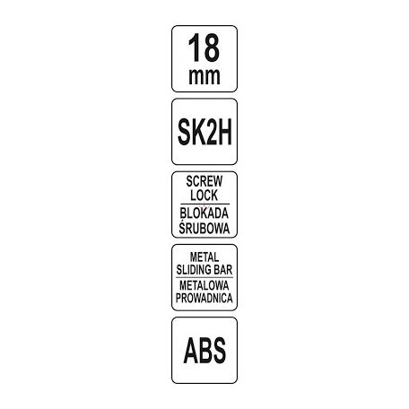 Törhető pengés kés extra éles 18 mm ULTRA SHARP SK2H