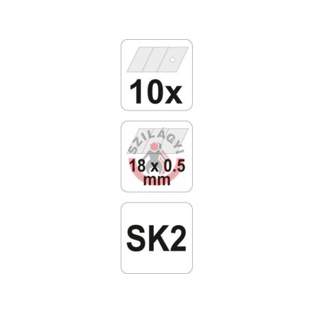 Törhető tartalékpenge 10db 18x0.5mm