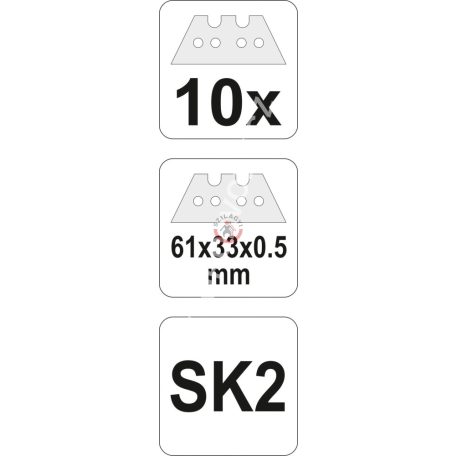 Trapézpenge 10db 61x33x0.5mm