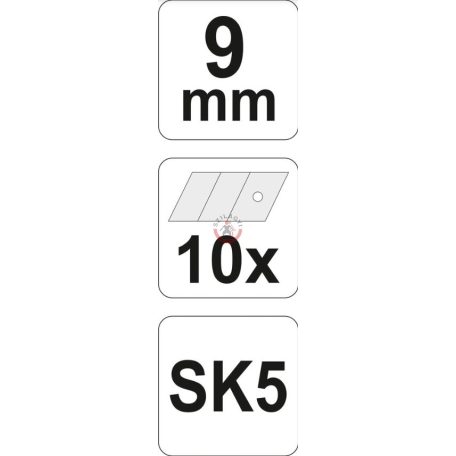 Törhető tartalékpenge 10db 9x0.4mm