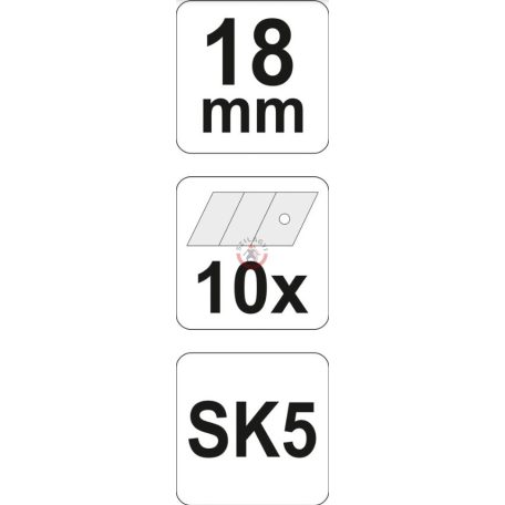 Törhető tartalékpenge 10db 18mm