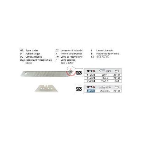 Trapézpenge 10db 61x33x0.5mm