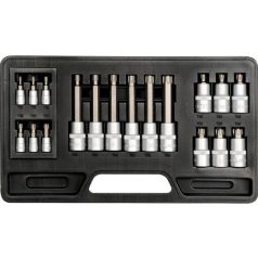 Rátűzőkulcs készlet TORX 1/4" 1/2" 18 részes