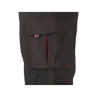 BASALT munkavédelmi kantáros nadrág fekete-piros XL