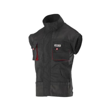DUERO munkavédelmi kabát fekete-piros 2XL