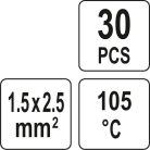 Hőzsugorcső készlet 1,5-2,5 mm2 30 db/csomag