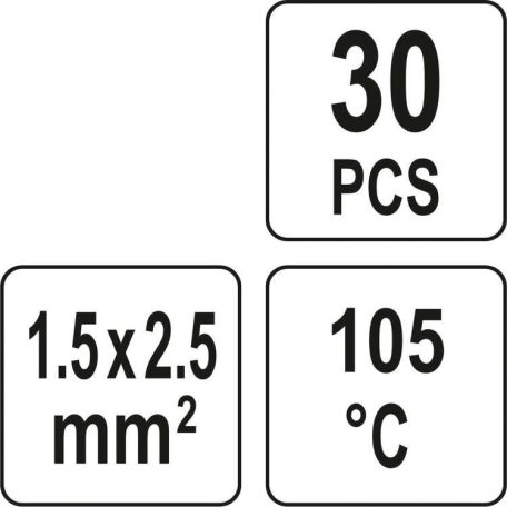 Hőzsugorcső készlet 1,5-2,5 mm2 30 db/csomag