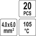 Hőzsugorcső készlet 4-6 mm2 30 db/csomag