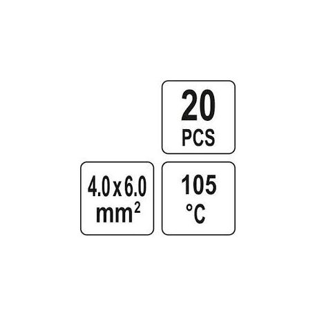 Hőzsugorcső készlet 4-6 mm2 30 db/csomag