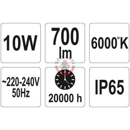 Hordozható LED reflektor 10W