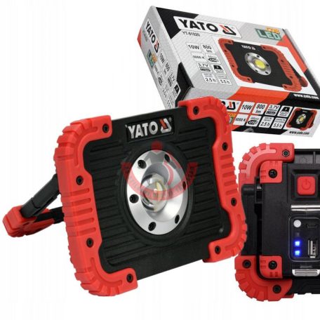 LED reflektor 10W tölthető 3.7V 4400mAh (Powerbank)
