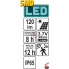 Kültéri LED-es fali lámpa 3.7V 900mAh 120lm