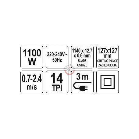 YATO fémvágó szalagfűrész 1100 W
