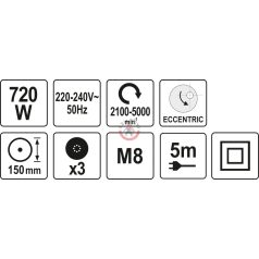Polírozógép 720W