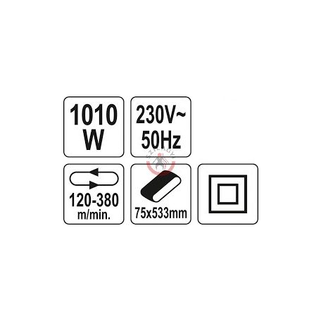 Elektromos szalagcsiszoló 1010W 75x533mm