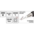 Hőlégfúvó 2000W 450-600°C