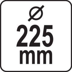 Tépőzáras kerek csiszolótalp falcsiszolóhoz 225 mm