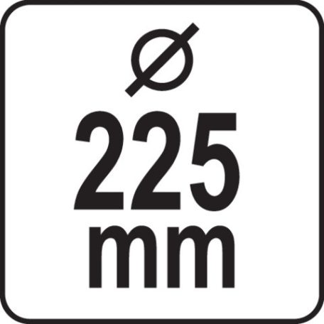 Tépőzáras kerek csiszolótalp falcsiszolóhoz 225 mm