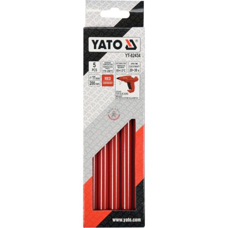 Ragasztó stift 11x200mm piros 5db