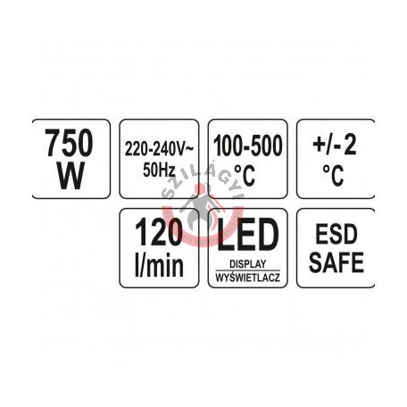 Hőlégfúvó állomás 750W