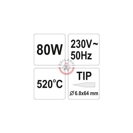 Forrasztópáka 80W