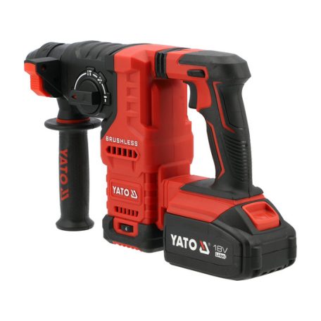 Akkus fúrókalapács SDS+, 18V, 2x4Ah akkuval, töltővel, szénkefementes