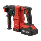 Akkus fúrókalapács SDS+, 18V, 1x4Ah akkuval, töltővel, szénkefementes