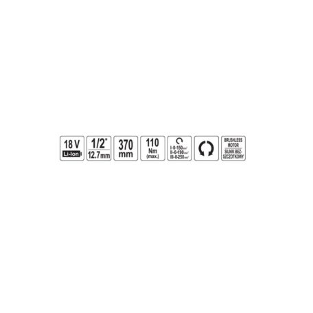 Akkumulátoros nyomatékkulcs 110 Nm 18V (akku és töltő nélkül)