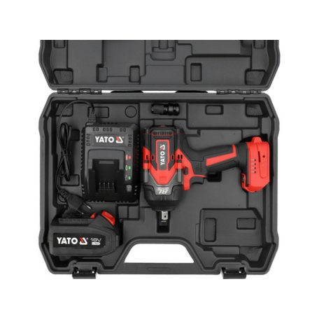 Akkus ütvecsavarbehajtó 18V 1/2'' 1200Nm szénkefementes (4Ah akku + töltő)