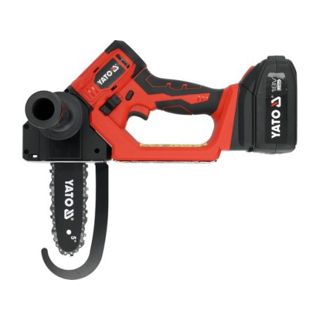 Akkus láncfűrész szénkefementes18 V 4 Ah akku és töltő