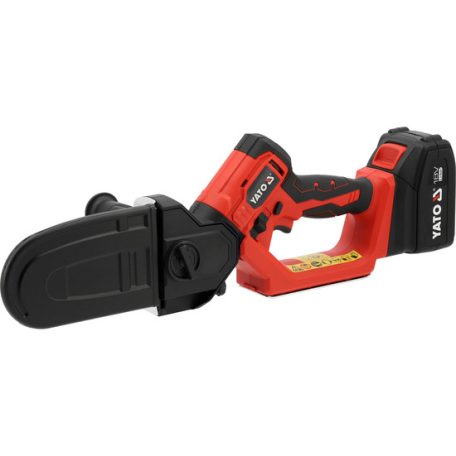 Akkus láncfűrész szénkefementes18 V 4 Ah akku és töltő