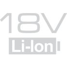 2x18V Li-ion akkus láncfűrész 14" láncvezető 2 akkuval