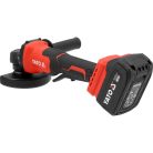 Akkumulátoros sarokcsiszoló szénkefementes 125 mm 18 V ( 2x4 Ah akku + töltő)