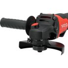 Akkumulátoros sarokcsiszoló szénkefementes 125 mm 18 V ( 2x4 Ah akku + töltő)