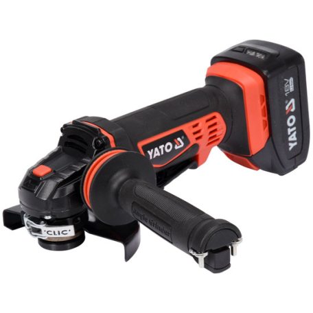 Akkus sarokcsiszoló 18V Li-ion 125 mm 2x3,0Ah akku+töltő