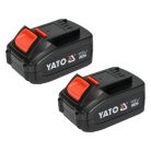Akkus sarokcsiszoló 18V Li-ion 125 mm 2x3,0Ah akku+töltő