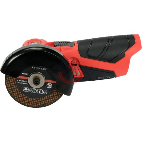 Akkumulátoros mini sarokcsiszoló 12V (akku és töltő nélkül)