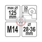 Sarokcsiszoló porelszívó adapter vágáshoz 115 / 125 mm