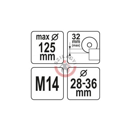 Sarokcsiszoló porelszívó adapter vágáshoz 115 / 125 mm