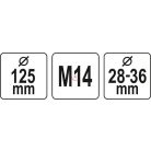 Sarokcsiszoló porelszívó adapter csiszoláshoz 115/ 125 mm