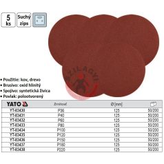 Csiszolótárcsa 125mm P36